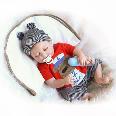 

Ktaxon 23" Reborn Baby Boy Doll Realistic Handmade Full Body Silicone Lifelike Toy Boy
