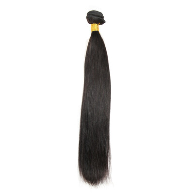 

Women Fashion Natural Black Straight Hair Bundles Smooth Soft Human Hair Extentions