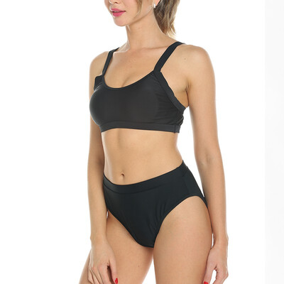 

FITTOO New Womens Retro Vibe High Waist Bikini Bottom Criss Cross Strappy Swimsuit Briefssexy