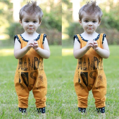 

Newborn Toddler Boys Baby Kids Boho Romper Bodysuit Infant Clothes Outfit 0-2T