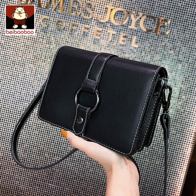 

On the new womens bag 2019 new tide texture Korean fashion shoulder bag foreign style Joker simple messenger bag