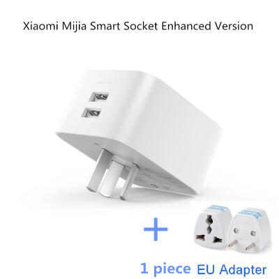 

Original Xiaomi MiJia Mi Smart Socket Enhanced Version Wireless WiFi Remote Control Time Setting Electricity statistics USB Plug