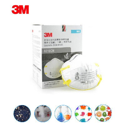 

3M 8210 Dust Mask Mouth Mask for Pollution Pollen Allergy Woodworking Mowing Running Half Face Mask for Industrial & Outdoor Use