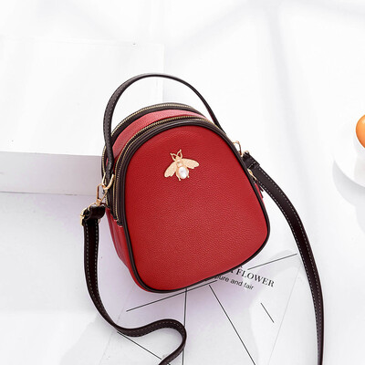

Simple multi-layer handbag with single shoulder&oblique shoulder bag