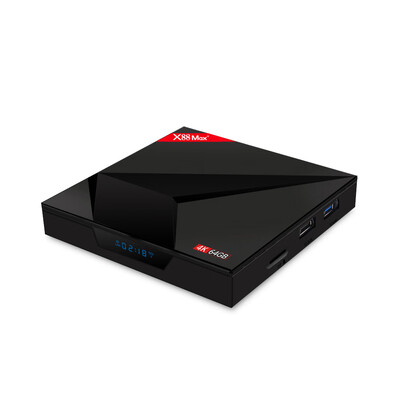 

X88 MAX Android 90 TV Box RK3328 Quad Core 64bit 4GB64GB Smart 4K Set Top Box VP9 H265 HDR10 24G 5G WiFi BT40 USB30 Type-c