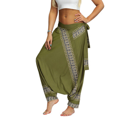 

Starmoon Women Casual Loose Yoga Trousers Baggy Boho Aladdin Jumpsuit Pants