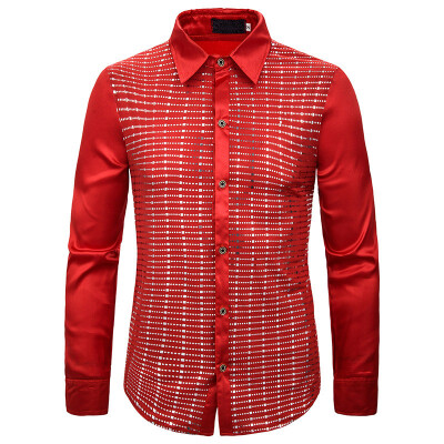 

Mens Luxury Casual Formal Shirt Long Sleeve Slim Fit Business Dress Shirts Tops