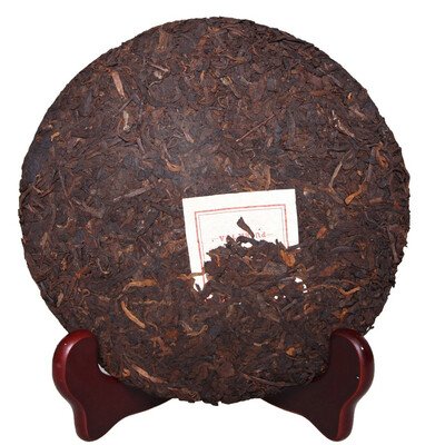 

New product Qianxi Valley knows Puer Puer cooked Puer tea Yunnan Qizi cake tea 357g cooked tea cake