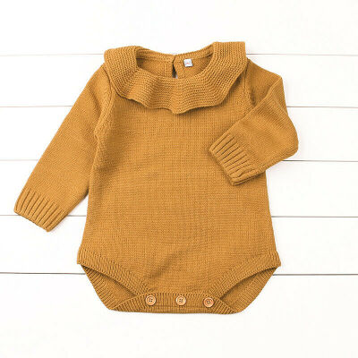 

Newborn Baby Girl Knit Warm Romper Bodysuit Jumpsuit Outfits Set Kids Clothes