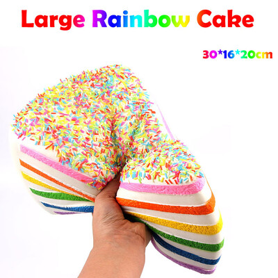 

Gotoamei Rainbow Cake Stress Reliever Scented Super Slow Rising Kids Squeeze Toys
