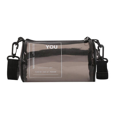

Transparent Crossbody Messenger Handbags Women PVC Cylinder Shoulder Bags
