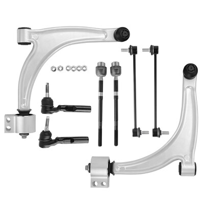 

8Pcs Front Lower LeftRight Suspension Control Arm Tie Rod Sway Bar Kit for 2005-2010 Pontiac G6 & 2004-2009 Chevrolet Malibu
