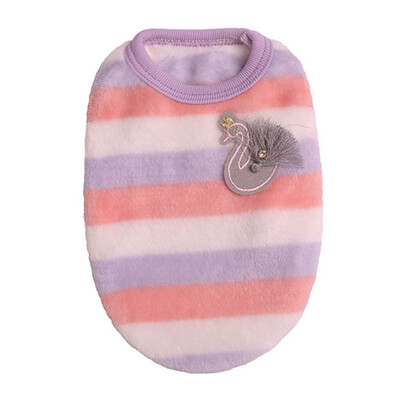 

Pet Dog Warm Clothes Cute Cartoon Animals Pattern Vests for Winter Puppy Warm Thick Shirt Coral Velvet Vests Pet Dog Supplies