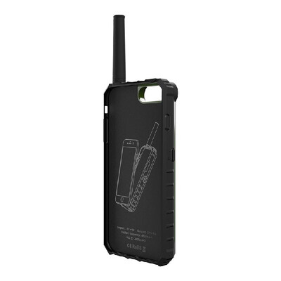 

BOXCHIP IP01 S900 Outdoor Walkie Talkie 3-in-1 Multi-function Intercom Power Bank Phone Case for iPhone 6786p7p8pGreen