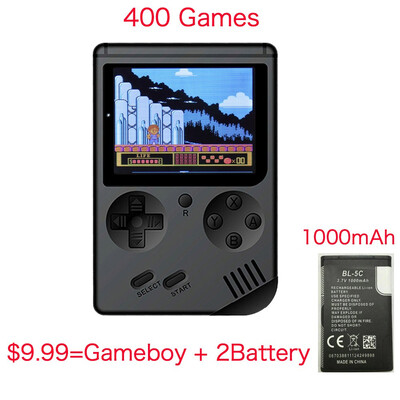 

999 Get Gameboy 2 Battery RS-6 Retro Portable Mini Handheld Game Console 8Bit 30 Inch Color LCD Game Player Built-in 400 game