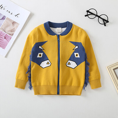 

Toddler Infant Baby Boy Girls Zipper A Iittle Donkey Cartoon Printing Coat Tops