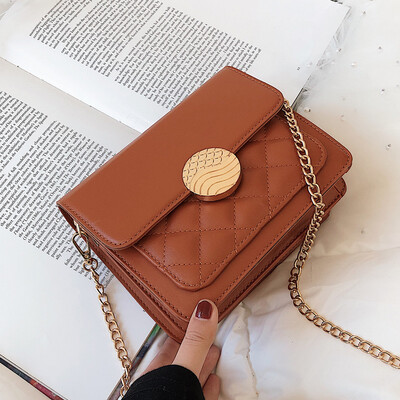 

The woman 2019 new Korean version retro fashion is simple on the new small bag tide chain oblique satchel