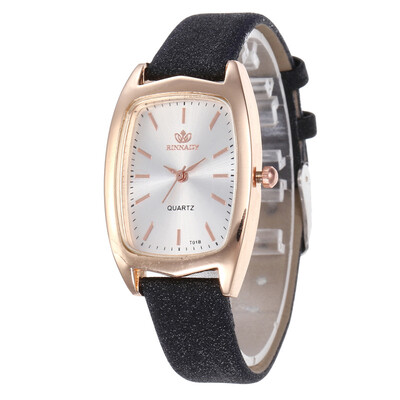 

2019 summer new rectangular scale leather strap ladies fashion watch student watch