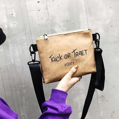 

Tailored Woman Trendy Line Texture Shoulder Bag Girls Solid Color Letter Leisure Hand Bag
