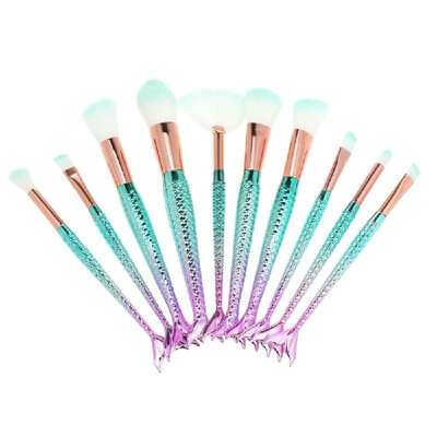 

Pro 10Pcs Makeup Brushes Set Eye Shadow Foundation Powder Eyeliner Eyelash Lip Make Up Brush Cosmetic Beauty Tool