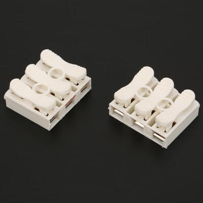 

Greensen 10pcs CH-3 Quick-connect Spring Wire Press Connector Electrical Cable Clamp Terminal Block 250V