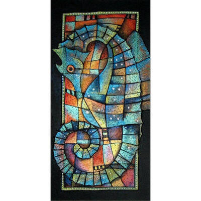 

5D DIY Full Drill Diamond Painting Colorful Hippo Cross Stitch Embroidery