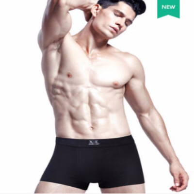 

1pairs mens underwear boxer briefs with high quality fabric for moisture absorption&sweat release Xiejiaer