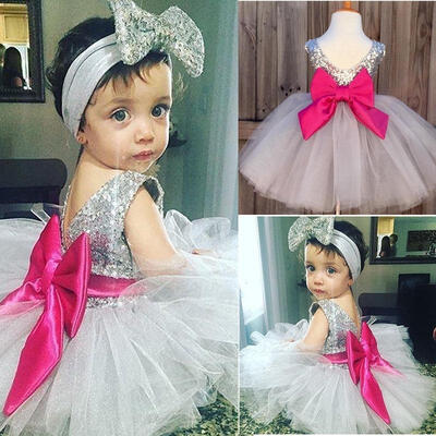 

Toddler Kids Newborn Baby Girls Dress Bridesmaid Wedding Party Pageant Dresses