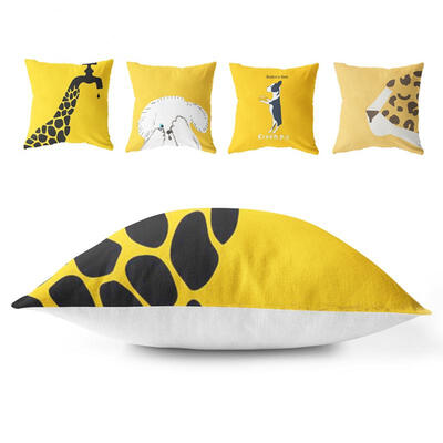 

Greensen 4 Pcs Throw Pillow Case Cushion Covers Home Decorative Square PillowcasesAnimal Pattern
