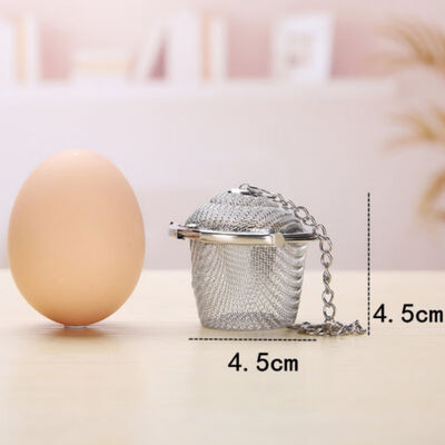 

Stainless Steel Mesh Tea Ball Strainer Filters Tea Interval Diffuser for Loose Leaf Tea Herbal Spices Seasonings