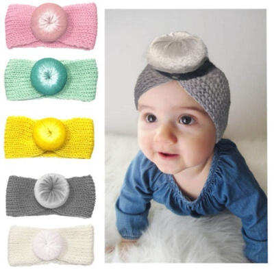 

Baby Girls Boys Hairband Soft knot Elastic Band Headband Donut Hair Hair Clasp