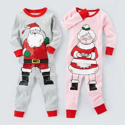 

Santa Claus Baby Kids Boys Girls Christmas Homewear Sleepwear Nightwear Pajamas