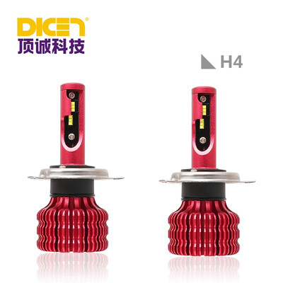 

H4 X9 2Pcs Car LED Light Bulb 6000K 16W16W 1800LM 12V 24V Head Light Fog Light Light Red Purple