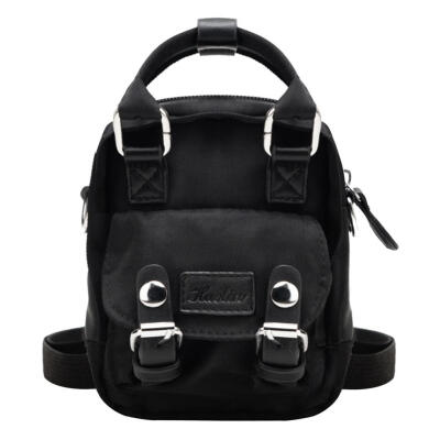 

Solid Color Hasp Backpack Women Mini Handbags Canvas Crossbody Knapsack