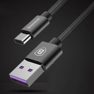 

Times Nylon Braided Fast Charger Cable Huawei Type-C 1M MATE9 Fast Data Cable