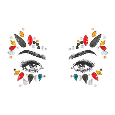

1pc Glue Temporary Tattoo Sticker Antislip Jewel Decals Glitter Body Paster