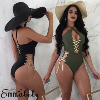 

2018 Women´s Swimwear One Piece Swimsuit Monokini Push Up Padded Bikini Bathing