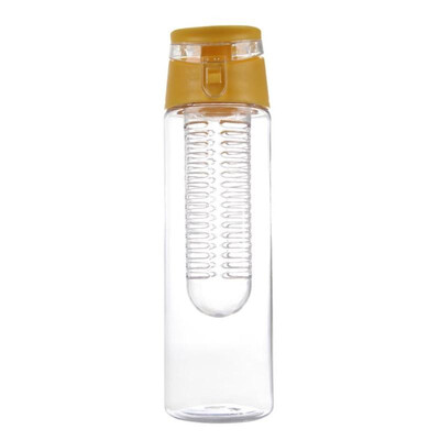 

800ML Sports Lemon Juice Flip Lid Fruit Infuser Infusing Water Bottle