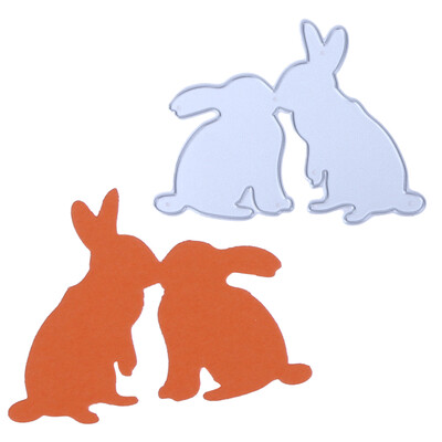 

Kiss Rabbit DIY Metal Stencil Scrapbook Embossing Craft Cutting Die Card