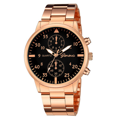 

Gobestart Luxury Watch Fashion Stainless Steel Watch for Man Quartz Analog Wrist Watch