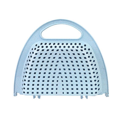 

Multi-use Kitchen Folding Vegetable Fruit Drainage Basket Plastic Strainer