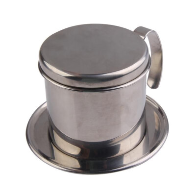 

Stainless Steel Metal Vietnamese Coffee Drip Cup Filter Maker Strainer