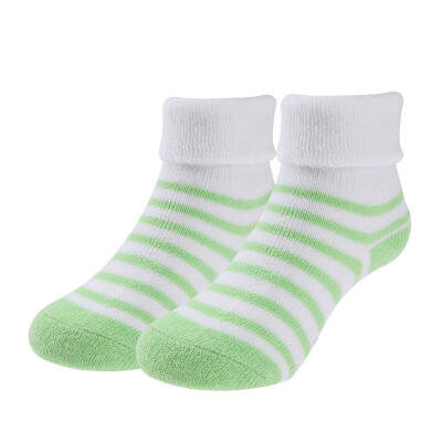 

Winter Warm Thicken Cotton Newborn Baby Girls Boys Stripe Side Terry Socks