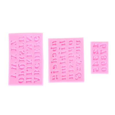 

3Pcs Silicone Alphabet Figures Chocolate Cake Fondant Decorating Tools