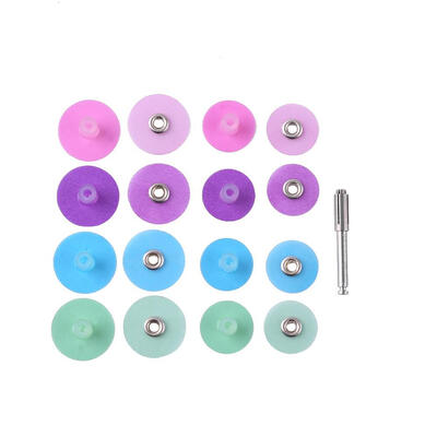 

8 Pairs Dental Finishing Polishing Discs with 1pc Mandrel Stripe Tools Set