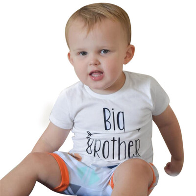 

Kids Children Baby Boy Brother Print Blouse Tops T-Shirt Kids Clothes Outfit
