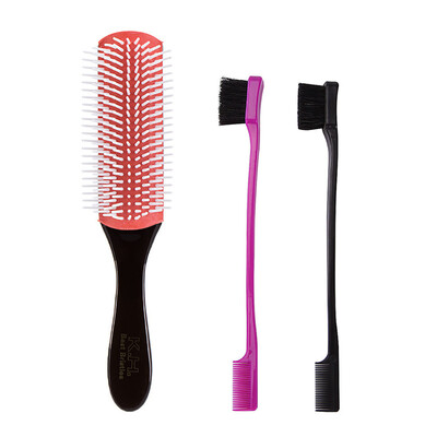 

〖Follure〗Cushion Brush Nylon Bristles Hair Styling Comb Set Professional Brush Barbers