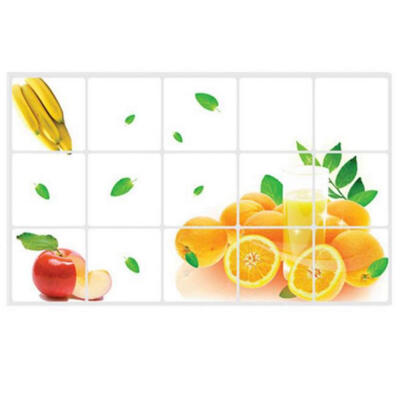 

Anti-oil Wall Stickers Novel Fruit Style High Temperature Resistance Anti-stain for CeramicsNovel Anti-stain Stickers