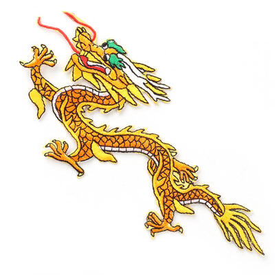 

Greensen Chinese Dragon Cloth Sticker Embroidered Patch DIY Decor Applique Craft Clothing Accessories