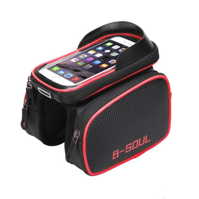 

Cycling Bike Front Frame Bag Tube Pannier Double Pouch for 55-62Inch Cellphone Bicycle Accessories Riding Bag 2017 New